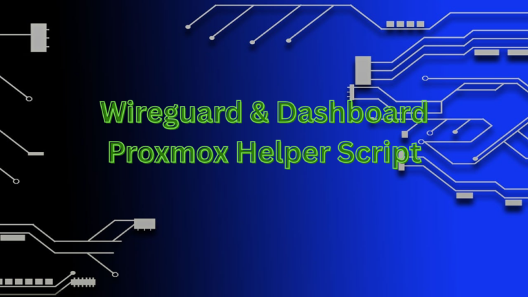 Wireguard Dashbard install
